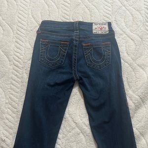 True religion (authentic) size 25, fits size 1, beautiful skinny flare fit,